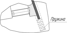 Схема установки ножа
